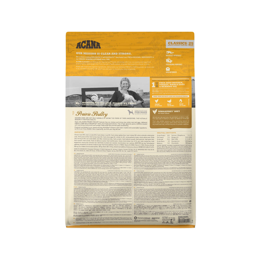 ACANA CLASSICS PRAIRIE POULTRY 17 KG ACANA