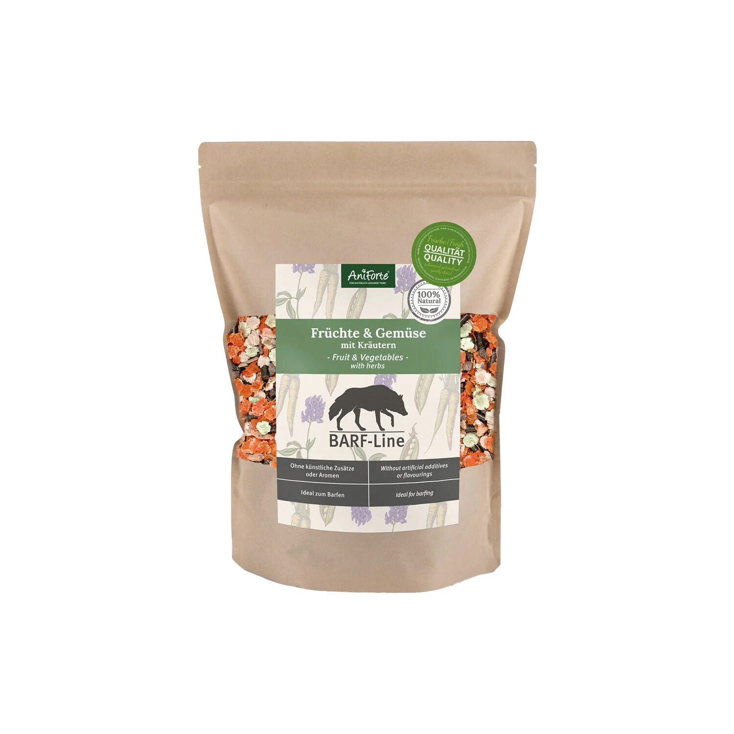AniForte Barf Complete Pulver für Hunde 1kg - Natürliche Rundumversorgung, Reich