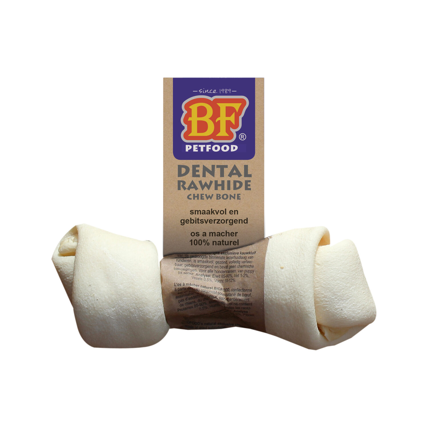 BF®Petfood Kauwkluif Rawhide Dental Hond Bestel