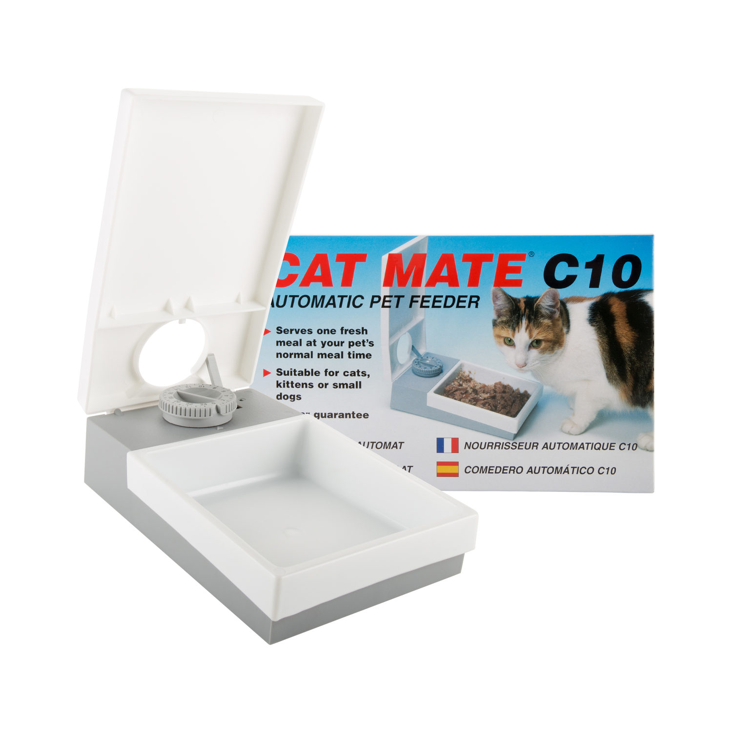 HoneyGuaridan Automatische Kattenvoeder, 5G/2.4G WiFi Voederautomaat Katten met APP Besturing, 5L Voederdispenser Kat voor 2 Katten/Honden, Bewegingsdetectie, Voeding op Afstand, 1-6 Maaltijden