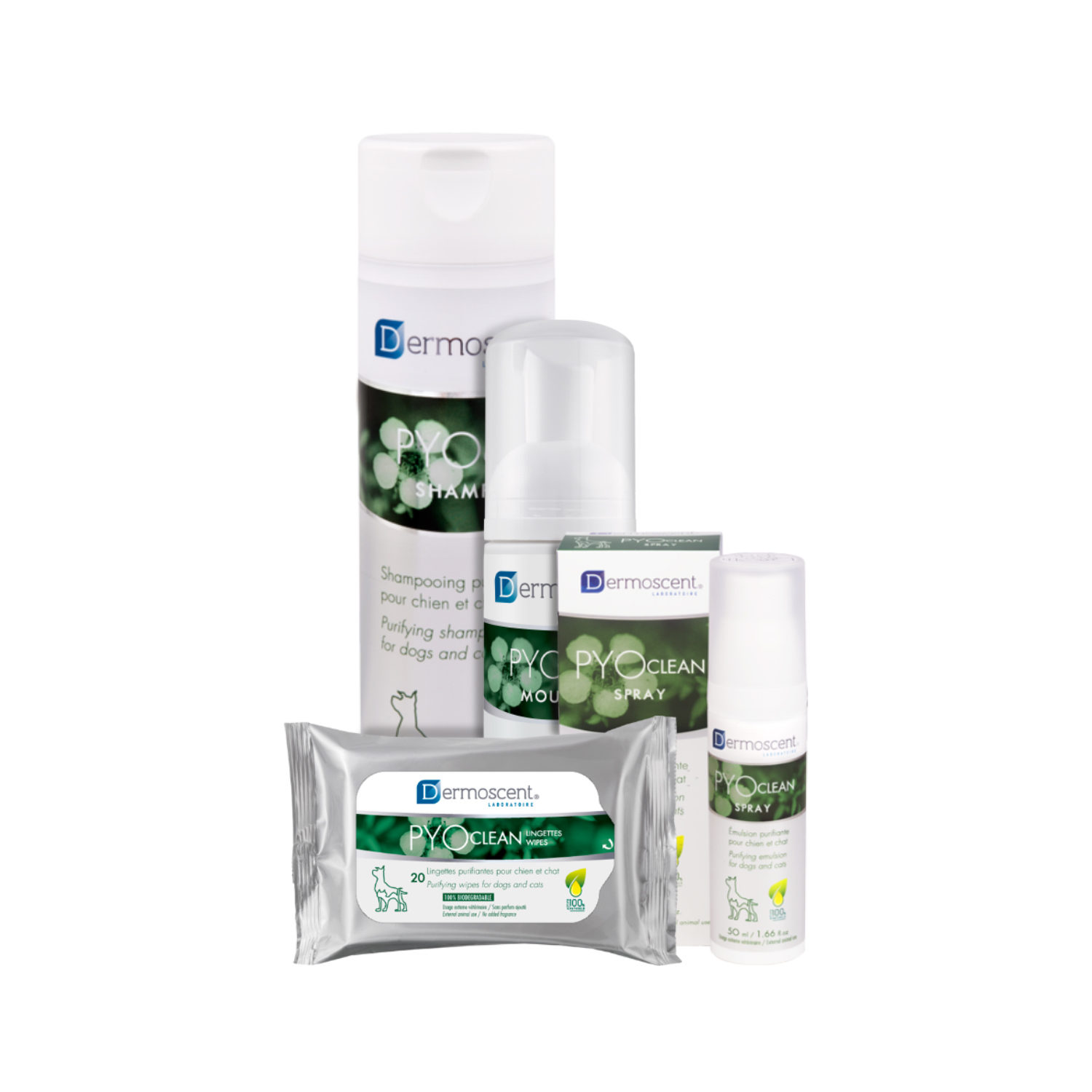Dermoscent PYOclean Shampoo & Wipes Grooming