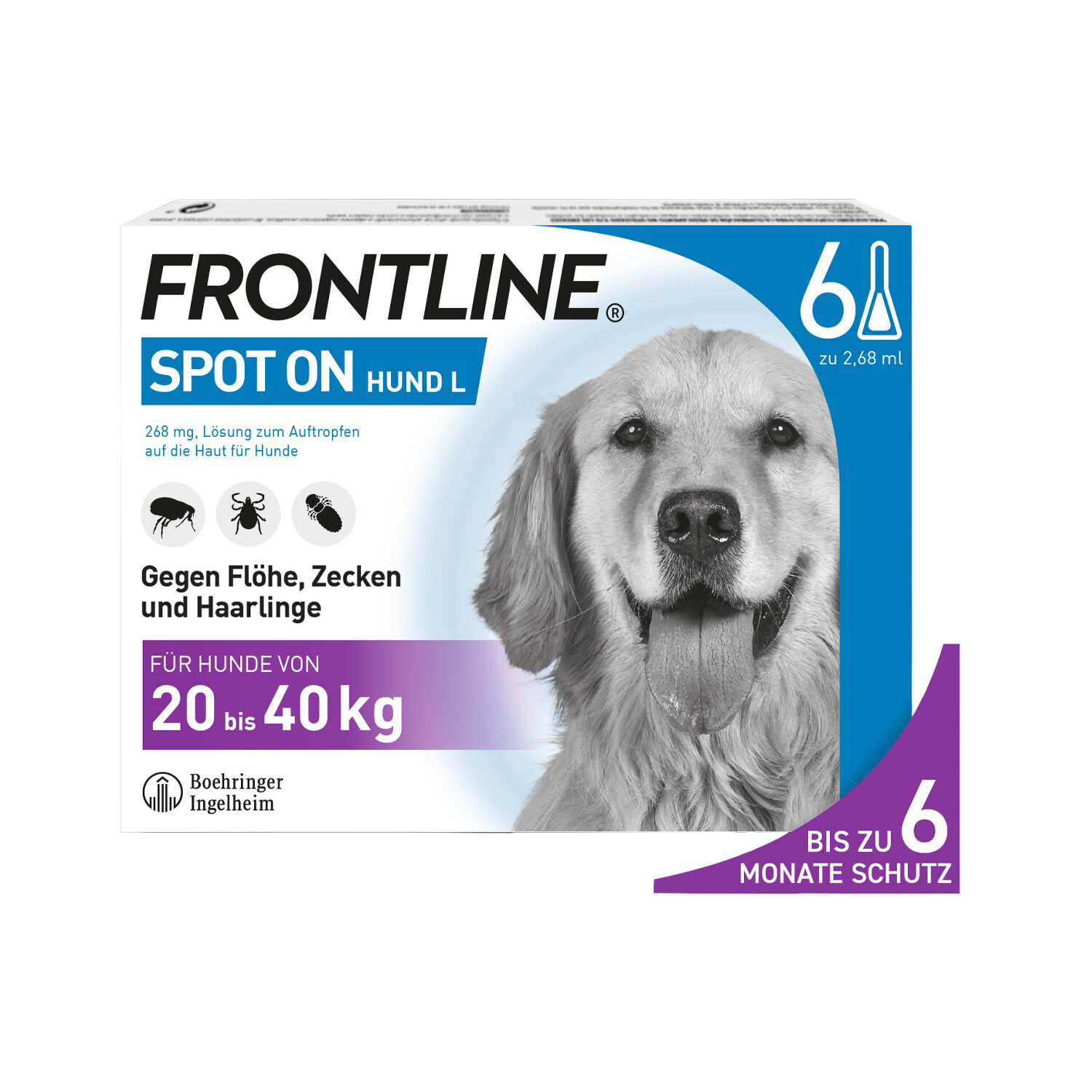 Frontline Spot On für Hunde Floh & Zeckenschutz