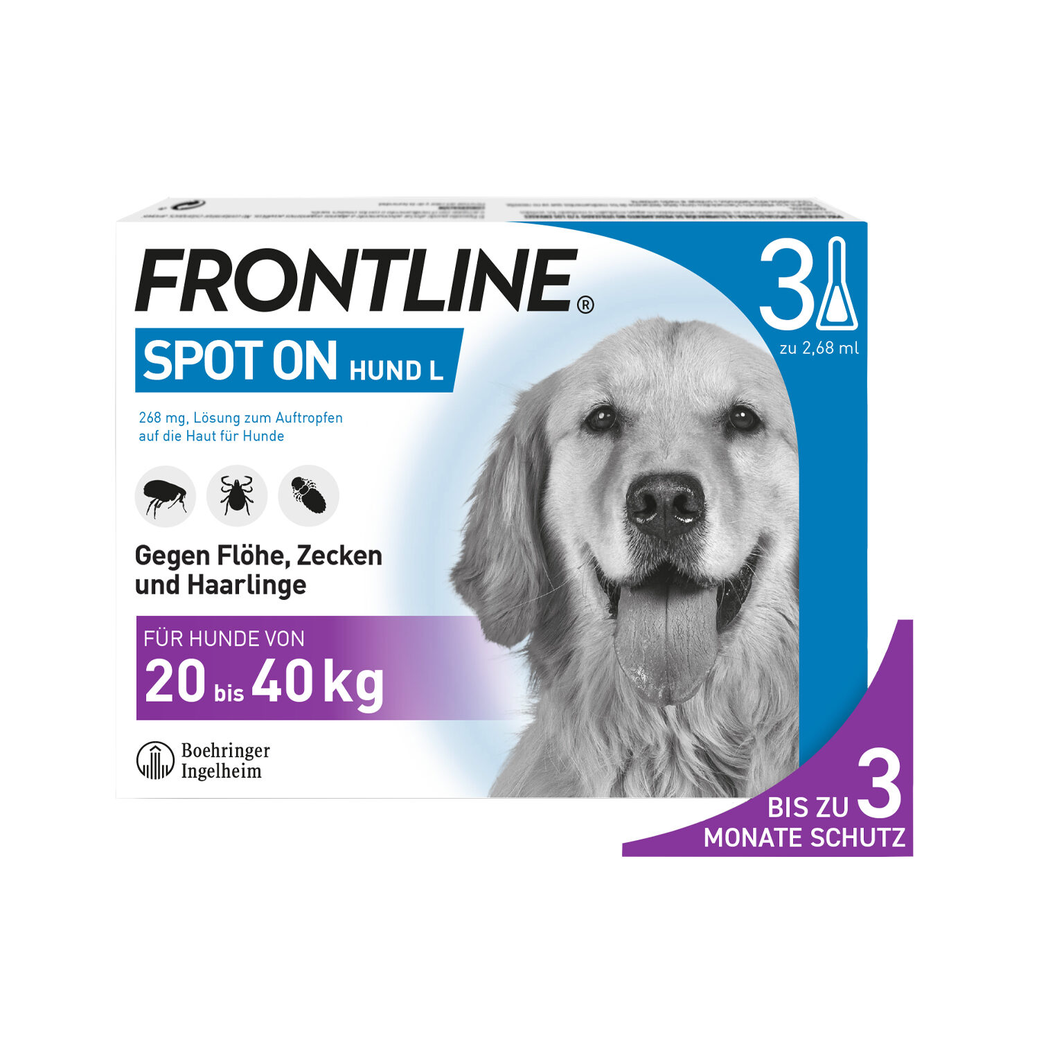 Frontline Spot On für Hunde Floh & Zeckenschutz