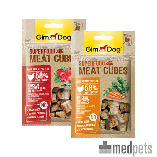 Product afbeelding van GimDog Superfood Meat Cubes