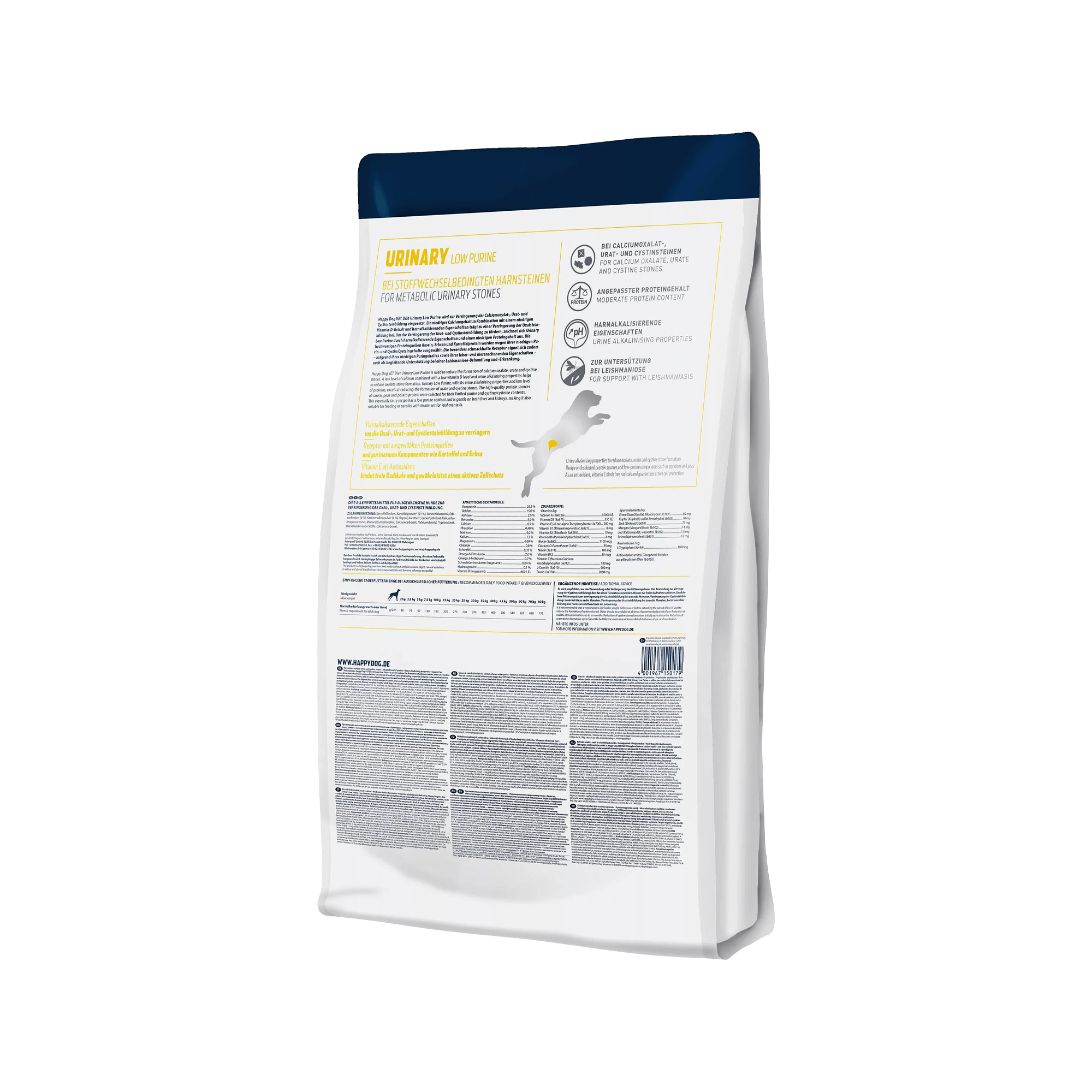 Happy Dog VET Urinary Low Purine Hund Medpets