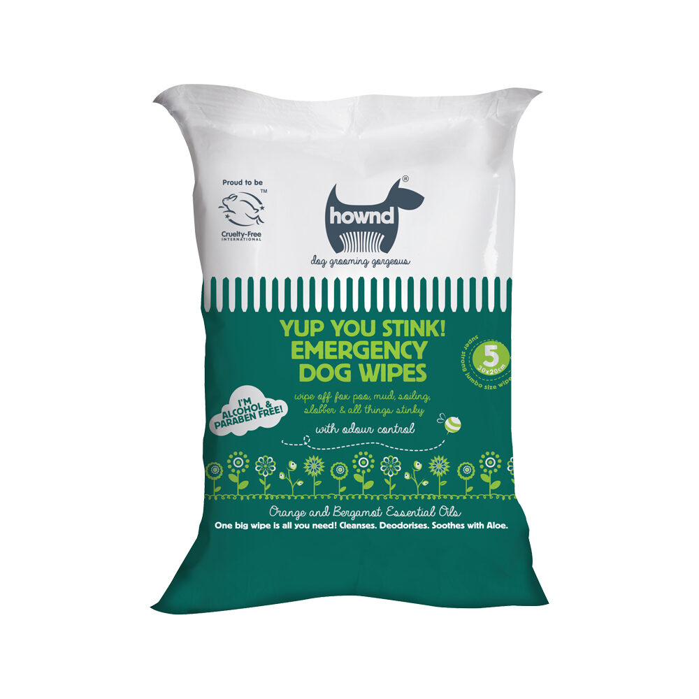Hownd Antibacterial Emergency Dog Wipes Hunde
