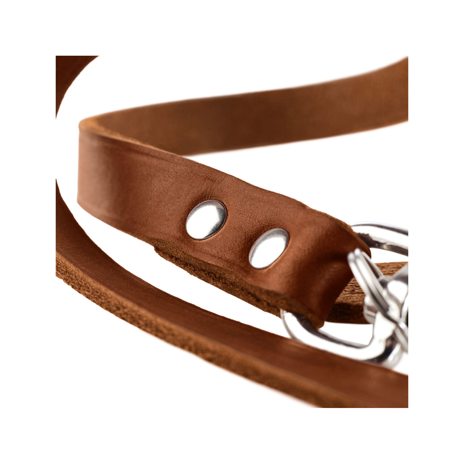 Hunter Nickel-Textil-Trainingsleine Gepunktet – Rot, Mit Weichem Nappaleder, Made In Germany