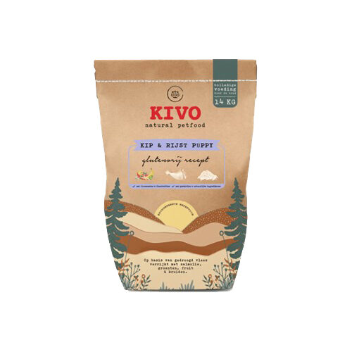 Kivo Kip en Rijst Puppy Tarweglutenvrij