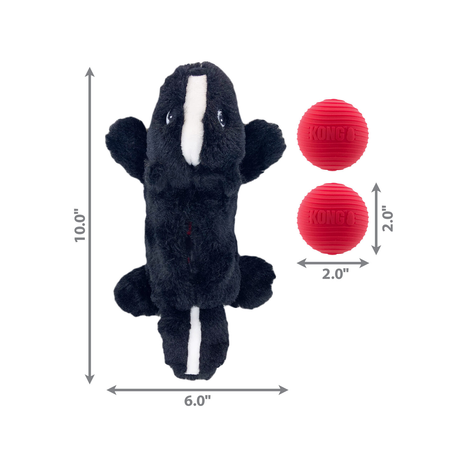 KONG Cozie Pocketz Biber Spielzeug Für Mittelgroße Hunde – Mit Quietschbällen & Knistereffekt