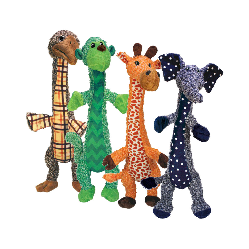 KONG Shakers Luvs Giraffe – Quietsch-Spielzeug Für Kleine Hunde, Zum Zerren, Apportieren & Schütteln
