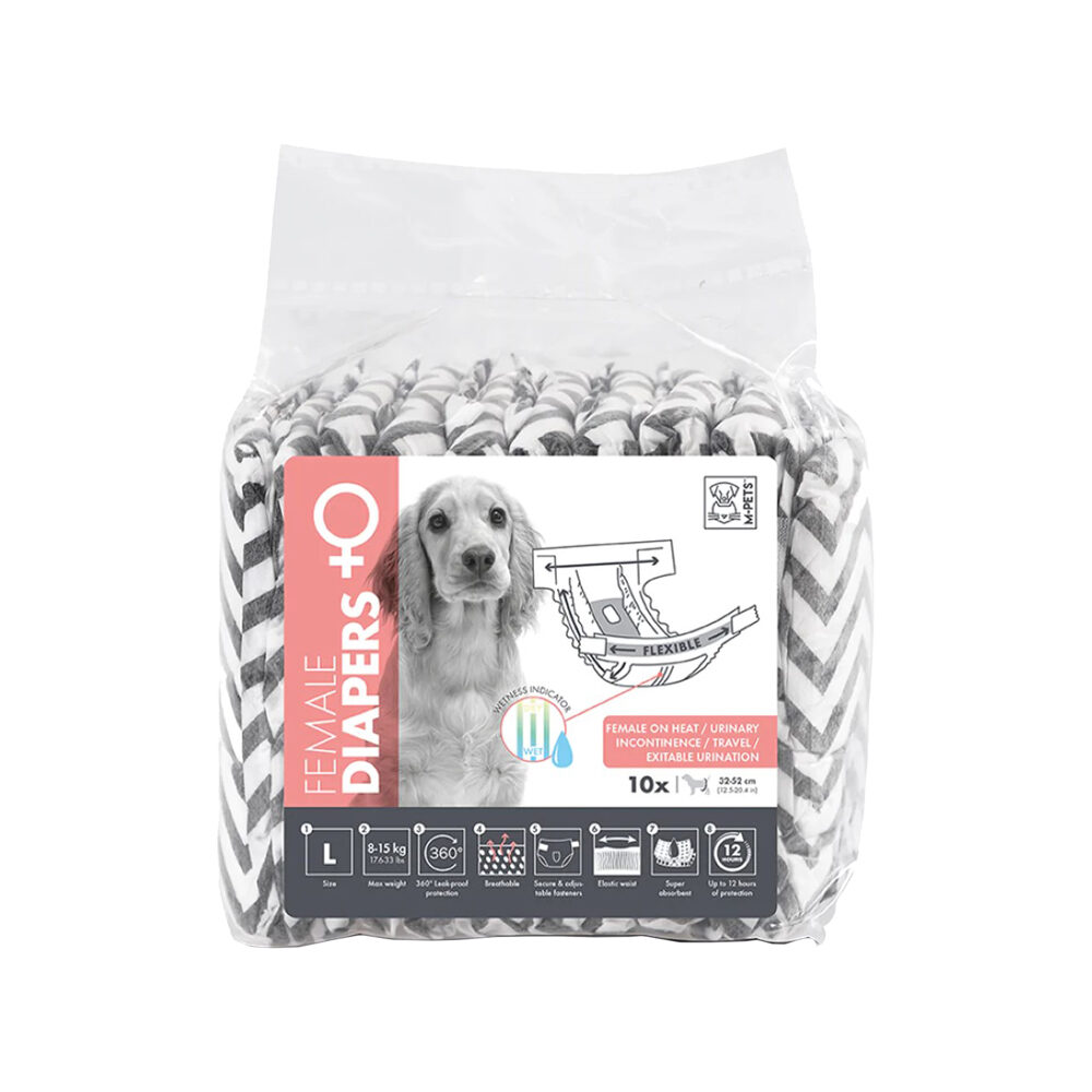 Demigreat Loopheidsbroek Voor Teven, 3 Stuks, XS, Sterk Absorberende En Maandverband Hondenluiers Honden In Grootte Verstelbaar Groene Bladeren 651551785