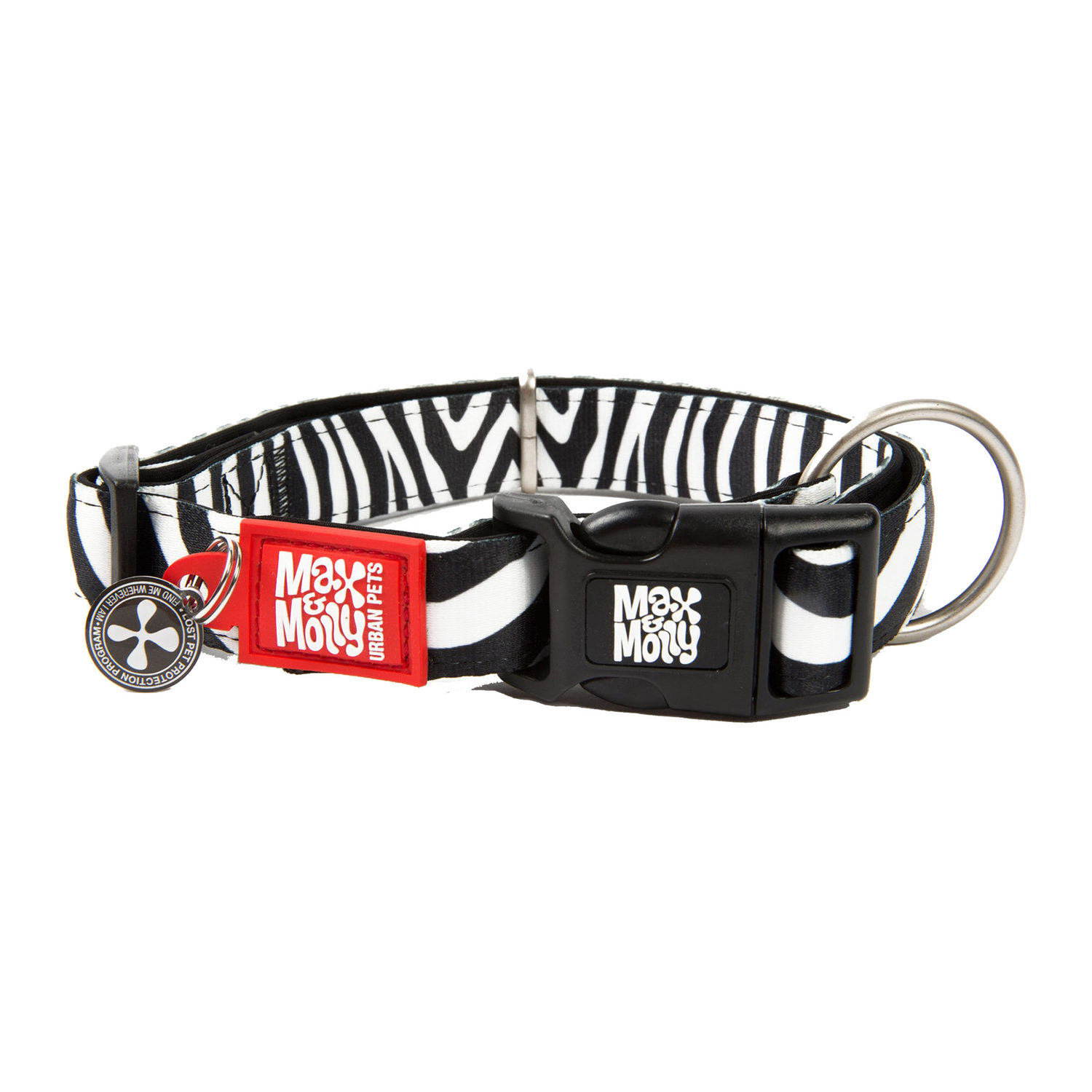 Max & Molly Honden- en puppyhalsband met powergesp, leuke stijl voor kleine, middelgrote en grote honden en puppy's, waterdicht, comfortabel, verstelbaar, inclusief Gotcha QR-code huisdier-ID