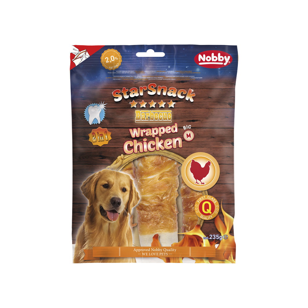 Nobby STARSNACK CHICKEN CHIP 375g - Snack Per Cani Con 82,4% Pollo, Basso Grasso - Foto 6