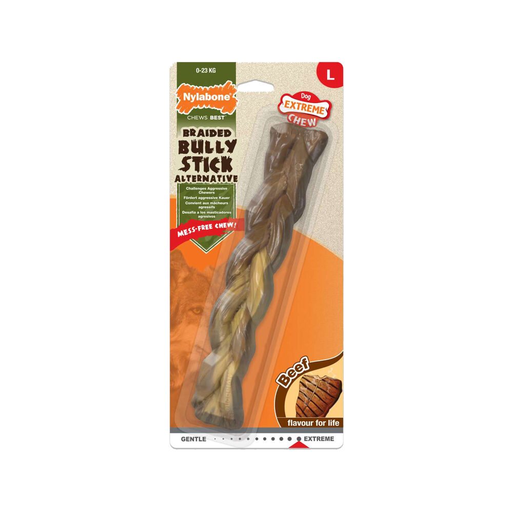 Nylabone Extreme Chew Braided Bully Stick Bestel