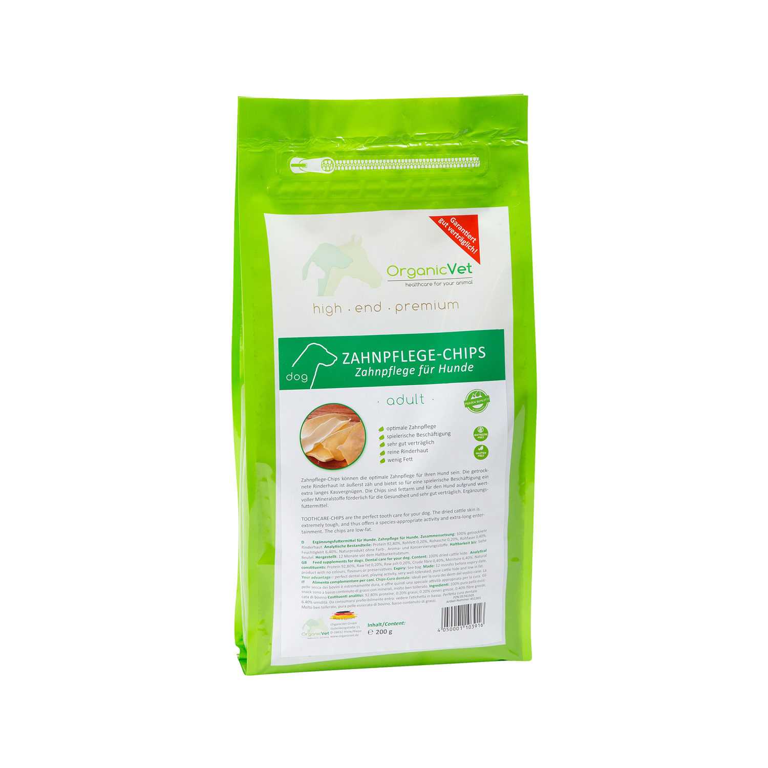 OrganicVet Dog Dental Chips Hond Bestellen