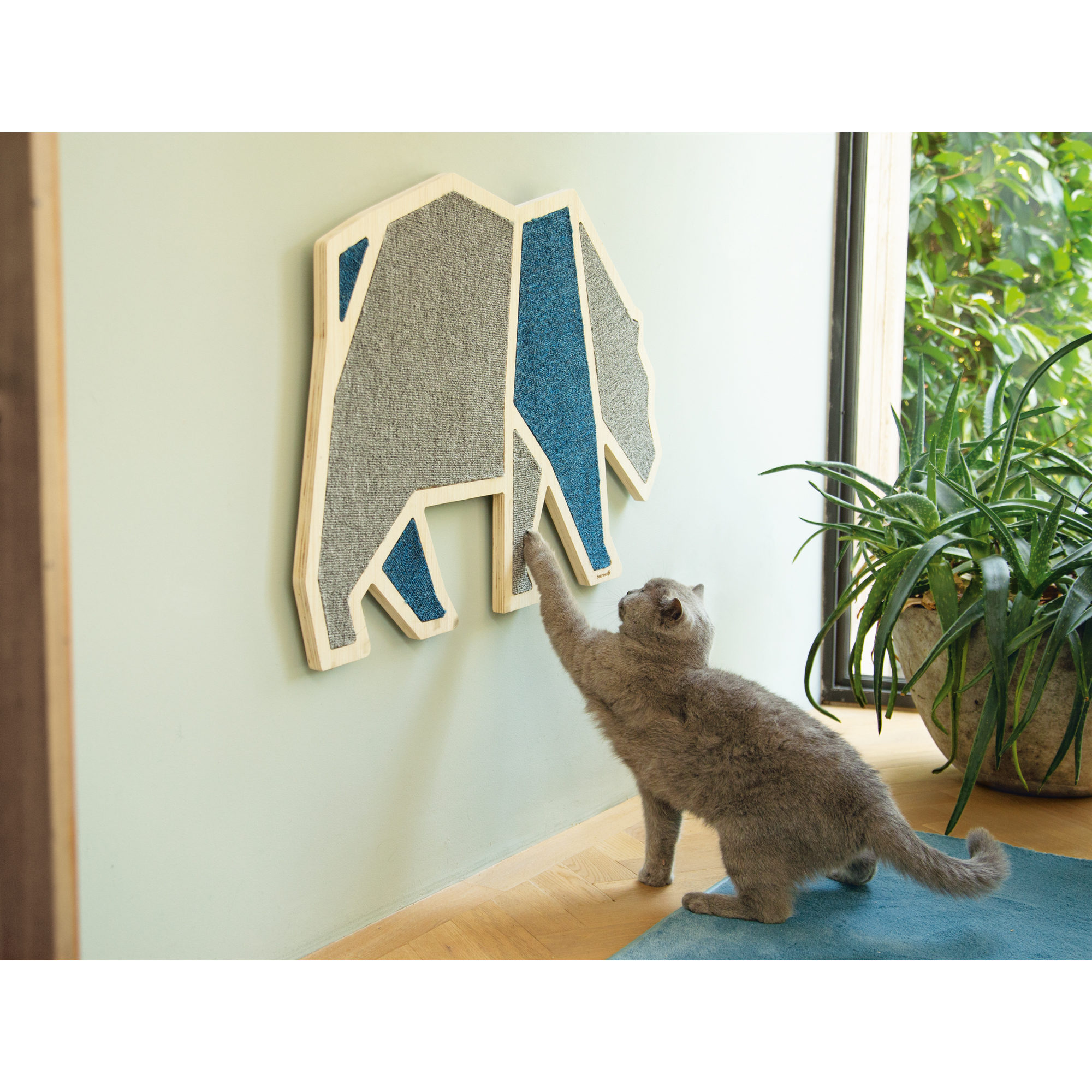 Katten Nagelvijl Verrijkingsspeelgoed Box - Houten Krabplank