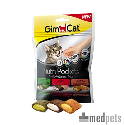 Product afbeelding van GimCat Nutri Pockets Malt - Vitamin Mix