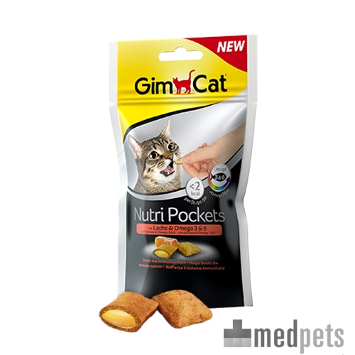 Product afbeelding van GimCat Nutri Pockets with Salmon and Omega 3 & 6