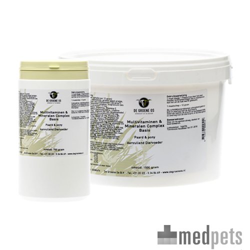 Product afbeelding van Groene Os Multivitaminen en Mineralen Complex Basis - Paard/Pony