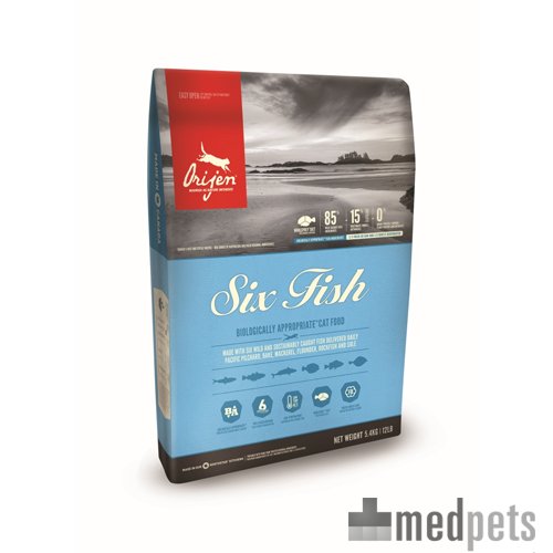 Product afbeelding van Orijen Six Fish Cat Whole Prey