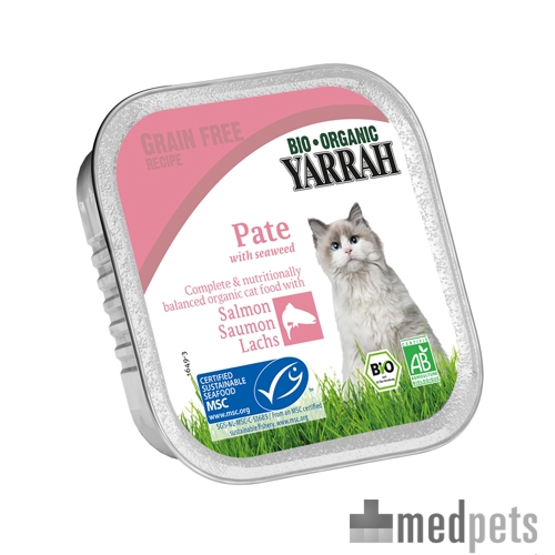 Product afbeelding van Yarrah - Paté Kat Kuipje met Zalm Bio