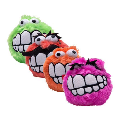 Rogz Fluffy Grinz Ball Dog Toys Order