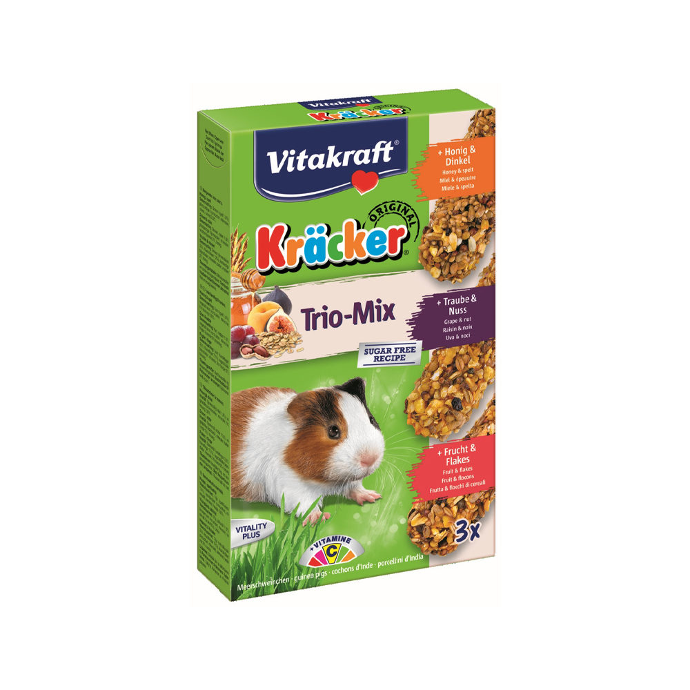 Snack Vitakraft Per Cavie - Trio Mix, 2 Confezioni, Con Vitamine - Foto 3