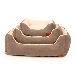 51 Degrees North Herringbone Hondenmand - Beige & Bruin - S