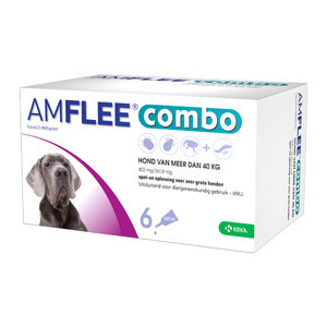 Afbeelding Amflee Combo Spot-on Hond - 402 mg (>40kg) - 6 pipetten door Medpets.nl