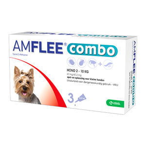 Afbeelding Amflee Combo Spot-on Hond - 67 mg (2-10kg) - 3 pipetten door Medpets.nl