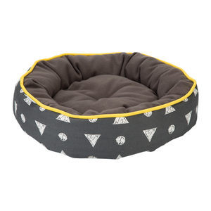 Afbeelding Beeztees Kattenmand Rond met Print - Hinas - 45 x 45 x 12 cm door Medpets.nl