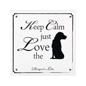 Afbeelding Designed by Lotte Wandtegel Love God door Medpets.nl