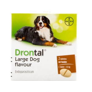 Afbeelding Mansonil All Worm Xl Dog Tasty Bone - Anti wormenmiddel - 2 tab 1 Tab Per 35kg door Medpets.nl