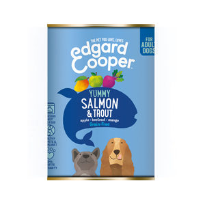 Afbeelding Edgard & Cooper Adult - Zalm & Forel - 6 x 400 g blikken door Medpets.nl