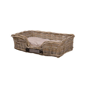 Afbeelding Happy-House Rieten Mand Recht Naturel - Hondenmand - Small door Medpets.nl