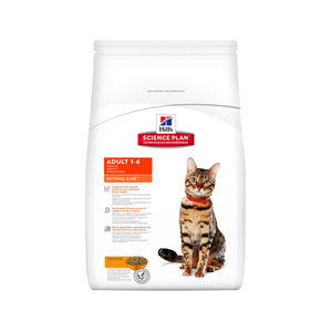 Afbeelding Hill's Science Plan Feline Adult Optimal Care Kip door Medpets.nl