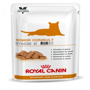 Afbeelding Royal Canin VCN Senior Consult Stage 2 zakjes kattenvoer 12 zakjes door Medpets.nl