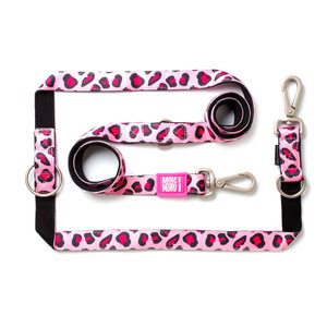 Afbeelding Hondenriem Leopard Pink Multi Function door Medpets.nl