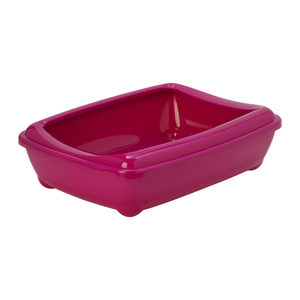 Afbeelding Moderna Kattenbak met Rand - 50 cm - Hot Pink door Medpets.nl