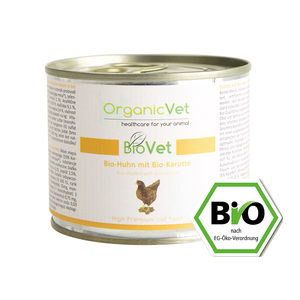 Afbeelding OrganicVet Cat BioVet - Biologische Kip - 6 x 200 gram door Medpets.nl