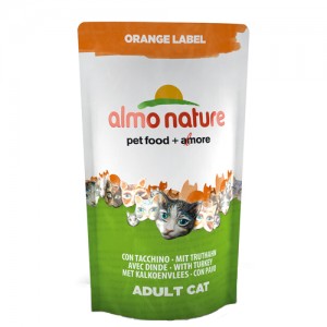 Afbeelding Almo Nature Cat Droog Orange Label Kalkoen 750Gr door Medpets.nl