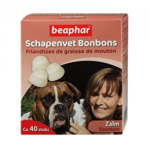 Afbeelding Beaphar Schapenvet Bonbons met Zalm Per verpakking door Medpets.nl