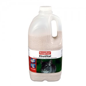 Afbeelding Beaphar Xtravital Chinchilla Badzand - 2 liter (1300 gram) door Medpets.nl