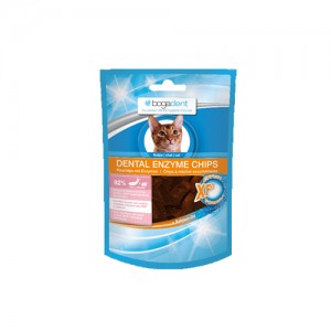 Afbeelding Bogadent Dental Enzyme Chips met Vis - Kat 50 gr door Medpets.nl