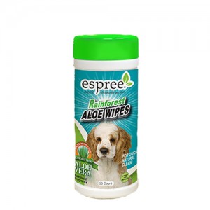 Afbeelding Espree Rainforest Aloe Wipes door Medpets.nl