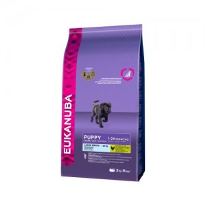 Afbeelding Eukanuba Growing Puppy Large Breed kip hondenvoer 3 kg door Medpets.nl