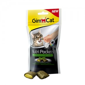Afbeelding GimCat Nutri Pockets with Catnip and Multi-Vitamin - 60 gram door Medpets.nl