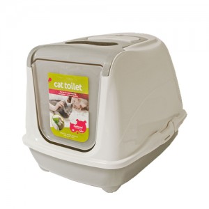 Katzentoilette Flip Cat – Jumbo – Grau Katzentoilette Flip Cat – Jumbo – Grau