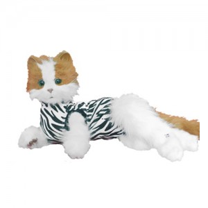 Afbeelding Medical Pet Shirt Kat Zebra Print - XS door Medpets.nl