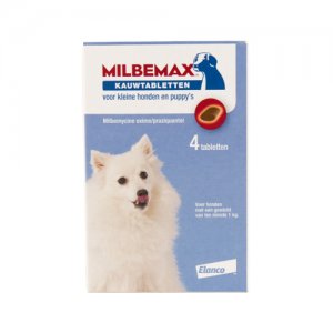 Afbeelding Milbemax Kauwtabletten - kleine hond - 1 tabl. door Medpets.nl